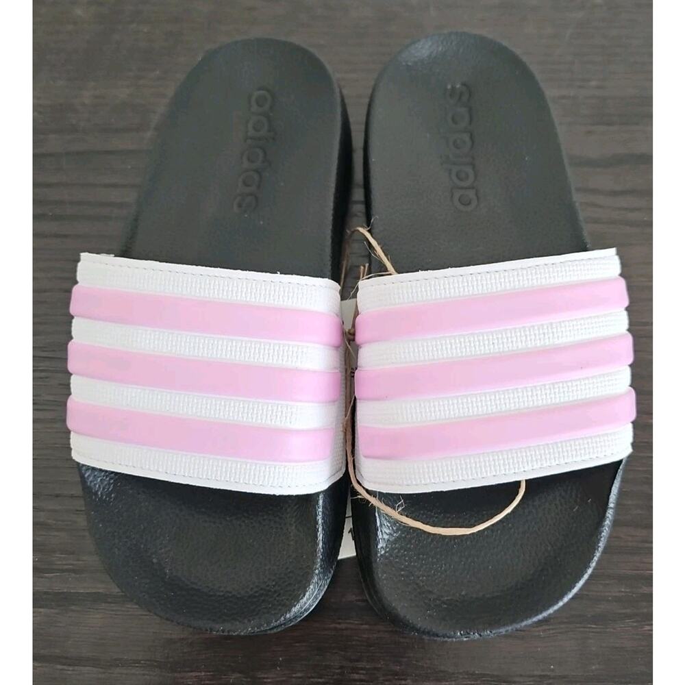 Adidas Kids Slides Black Pink Shoes Size 11 K Unisex Boy Girl New FY8843